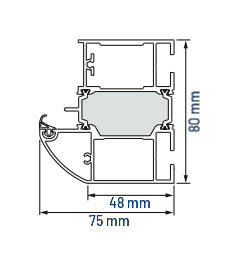 Hörmann Thermo65 Zarge A3 rund
