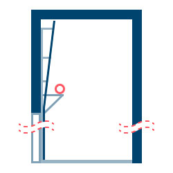 VL-K (Vertikal-Beschlag mit Federkonsole)