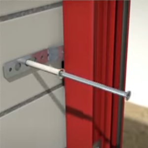 Mit Montageankern (kostenlos enthalten) oder bauseitige Bohrung